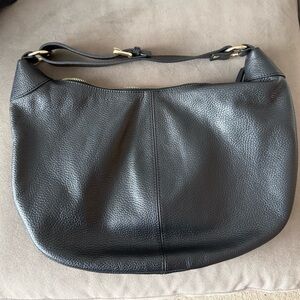 Quince Black Italian Leather Shoulder Bag - Brand New
